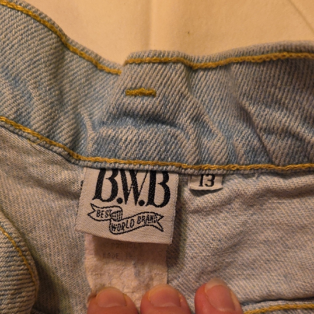 Floral Patchwork Jean Shorts - Picture 2 of 7